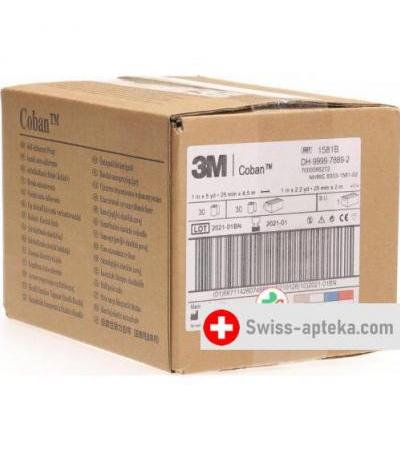 3M Coban эластичный бинт Blau 2.6смx4.57m 30 штук
