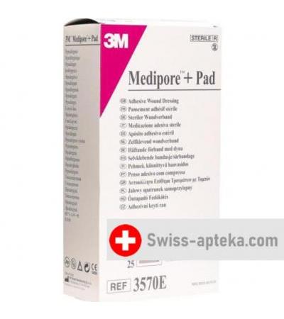 3M Medipore + Pad 10x20см / Wundkissen 5x15.5см 25 штук