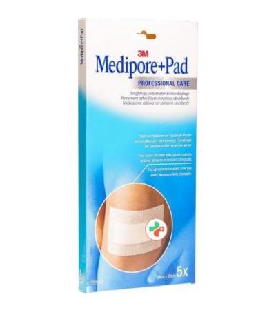 3M Medipore + Pad 10x20см / Wundkissen 5x15.5см 5 штук