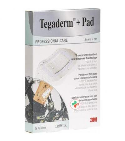 3M Tegaderm + Pad 5x7см / Wundkissen 2.5x4см 5 штук