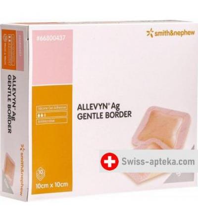 Allevyn Ag Gentle Border повязка для ран 10x10см 10 штук