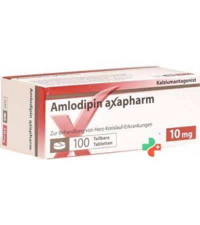 Aмлoдипин Аксафарм 10 мг 100 таблеток