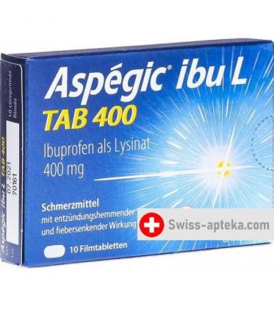 Aspegic Ibu L Tab Filmtabletten 400мг 10 штук