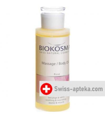 Biokosma Massage Body Oil Rose бутылка 125мл
