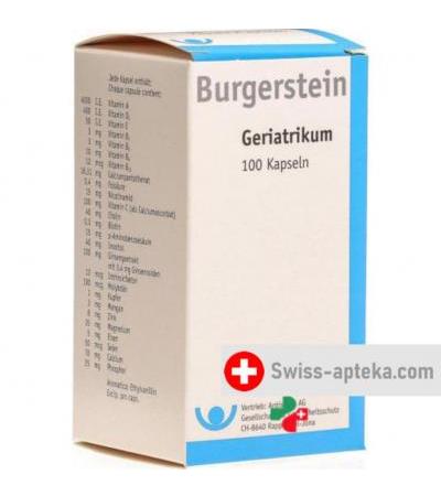 Бургерштейн 100 капсул гериатрикум для людей старше 60 лет