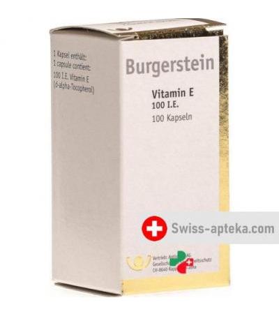 Бургерштейн Витамин E 100 МЕ 100 капсул
