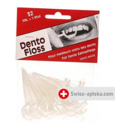 Dento Floss Zahnstocher mit Zahnfaden 32 штуки