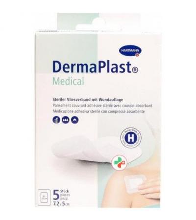 Dermaplast Medical Vliesverband 7.2x5см 5 штук