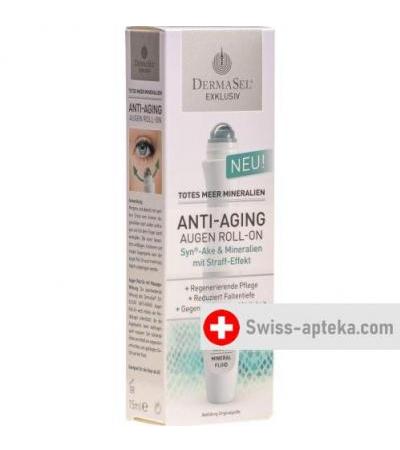 DermaSel EXKLUSIV Totes Meer Mineralien Augen Roll-On Anti-Aging 15мл