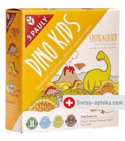 Drei Pauly Vollkorn Dinosaurier Kekse Box 125г