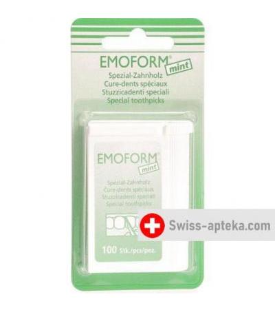 Emoform Zahnhoelzer Mint 100 штук