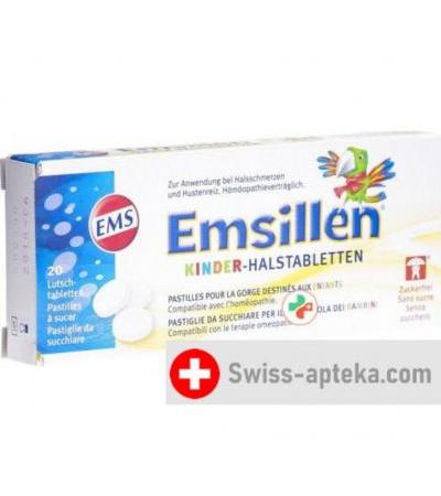 Emsillen Kinder-Halstabletten 20 штук