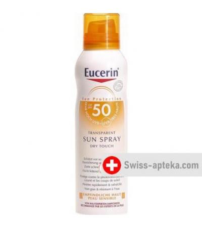 Eucerin Sun спрей Dry Touch LSF 50 прозрачный 50мл