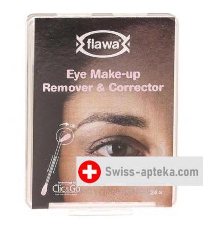 Flawa Clic&Go Eye Make-Up Remover & Corrector 24 штуки