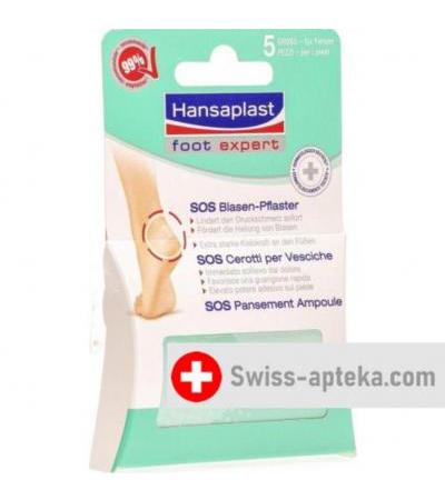Hansaplast foot expert SOS Blasen-Pflaster 5 штук Gross fur Fersen
