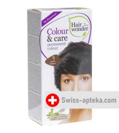 Henna Hairwonder Colour & Care 3 Dunkelbraun