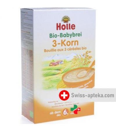 Холле органическое детское питание 3-х злаковая каша после 6 месяцев 250 грамм