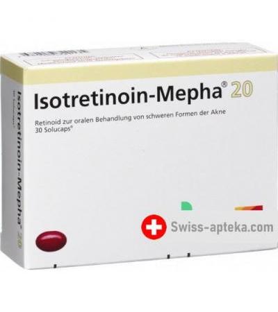 Изотретиноин Мефа 20 мг 30 капсул