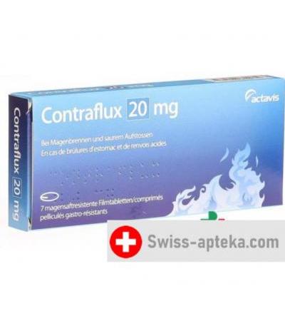 Контрафлюкс 20 мг 7 таблеток покрытых оболочкой