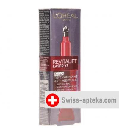 L’Oreal Revitalift Laser x3 Tiefenwirksame Augenpflege 15мл
