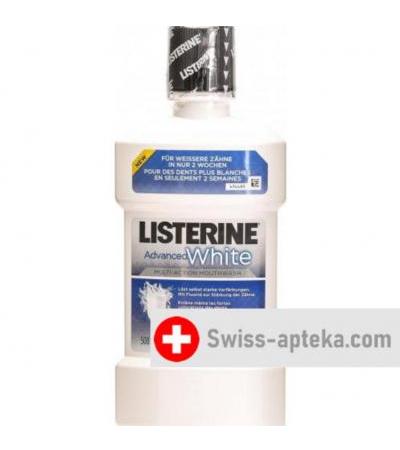 Listerine ополаскиватель для полости рта Advanced White бутылка 500мл