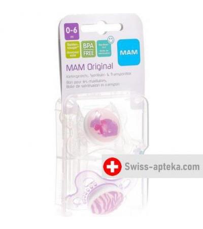 MAM Original Nuggi Silikon 0 bis для 6-месячных Spezialkollektion Girl 2 штуки