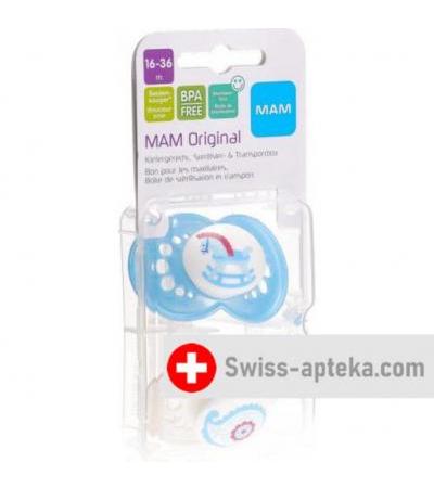 MAM Original Nuggi Silikon 16 bis для 36-месячных Spezialkollektion Boy 2 штуки