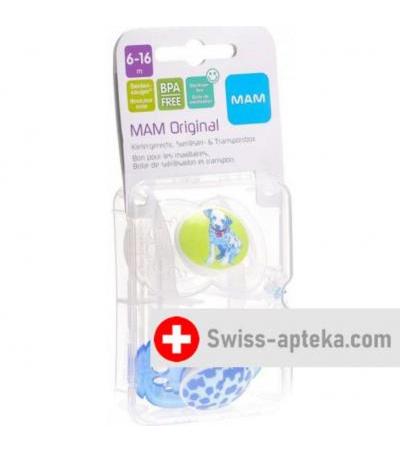 MAM Original Nuggi Silikon 6 bis для 16-месячных Spezielkollektion Boy 2 штуки