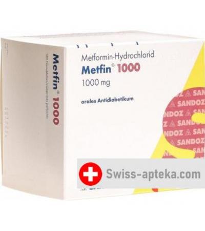 Метфин 1000 мг 120 таблеток покрытых оболочкой