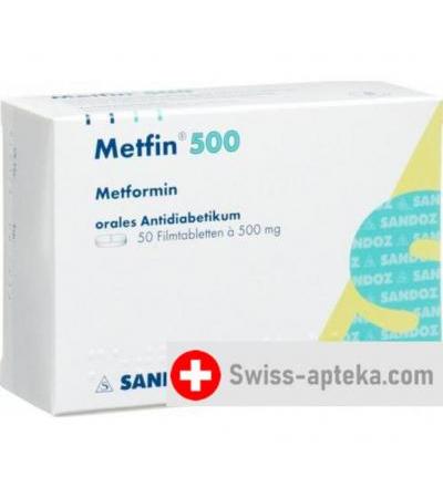 Метфин 500 мг 50 таблеток покрытых оболочкой