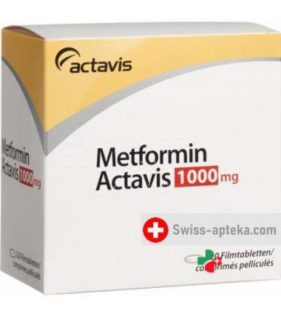 Метформин Актавис 1000 мг 120 таблеток покрытых оболочкой