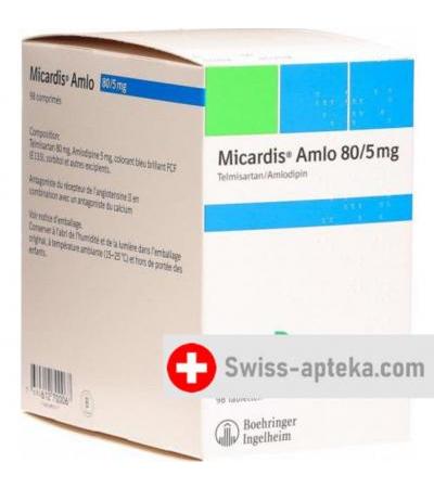 Микардис Aмлo 80/5 мг 98 таблеток