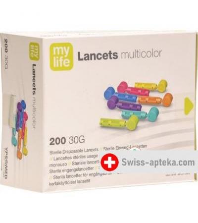 Mylife Lancets Einweglanzetten Multicolor 200 штук