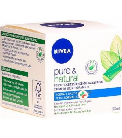 Nivea Visage Pure&nat Tagescreme Feuchtigkei 50мл