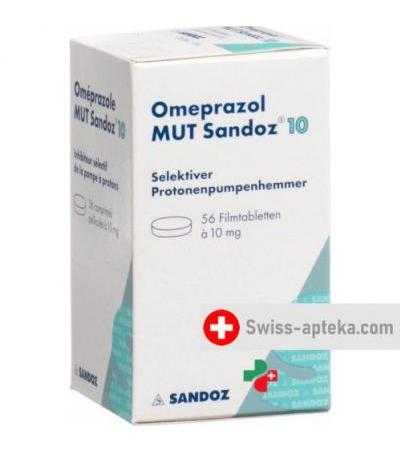 Омепразол Мут Сандоз 10 мг 56 таблеток покрытых оболочкой