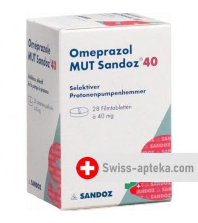 Омепразол Мут Сандоз 40 мг 28 таблеток покрытых оболочкой