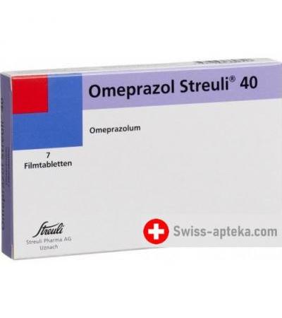 Омепразол Штройли 40 мг 7 таблеток покрытых оболочкой