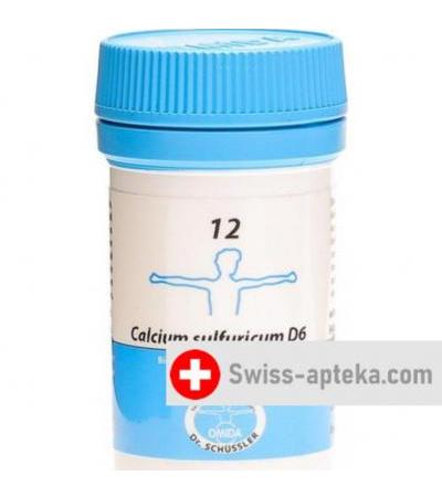 Omida Schussler No12 Cal Sulf в таблетках, D 6 20г