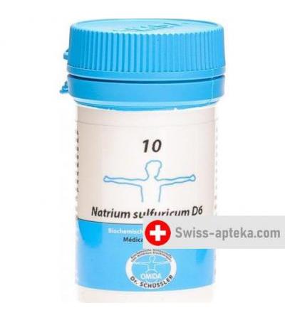 Omida Schussler Nr. 10 Natrium Sulfat в таблетках, D6 20г