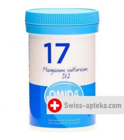 Omida Schussler Nr. 17 Manganum Sulfuricum в таблетках, D12 100г