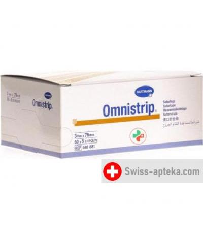 Omnistrip Wundnahtstreifen 3x76мм 250 штук