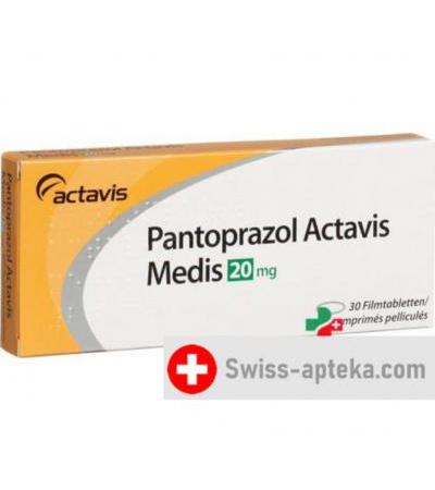 Пантопразол Актавис Медис 20 мг 30 таблеток покрытых оболочкой