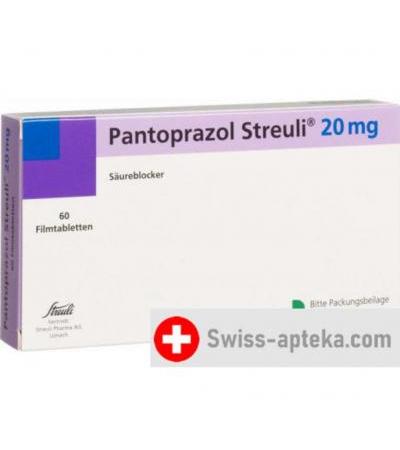 Пантопразол Штройли 20 мг 60 таблеток покрытых оболочкой