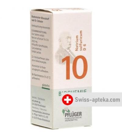 Pflueger Schussler Nr. 10 Natr Sulf в таблетках, D 6 25г