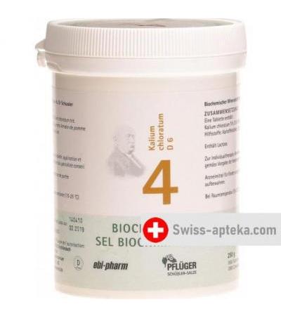 Pflueger Schussler Nr. 4 Kal Chlor в таблетках, D 6 250г