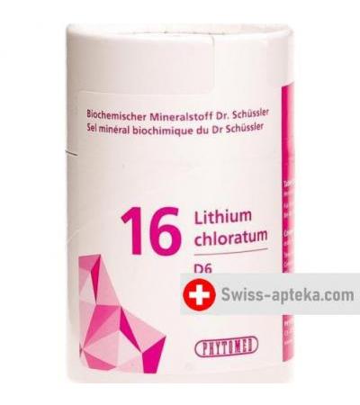 Phytomed Schussler Nr. 16 Lit Chlor в таблетках, D 6 100г