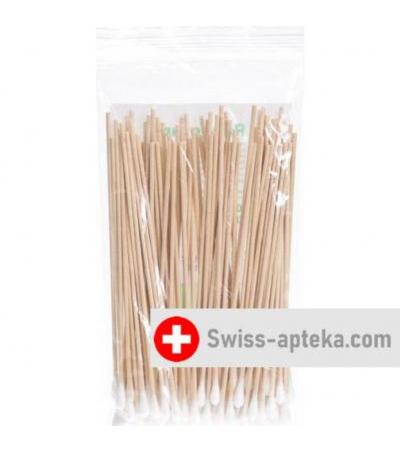 Raucotupf Wattestabchen Holz 15см Klein 100 штук