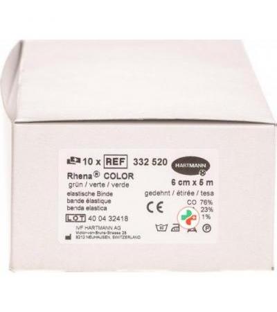 Rhena Color эластичный бинт Grun 5мX6см 10 штук