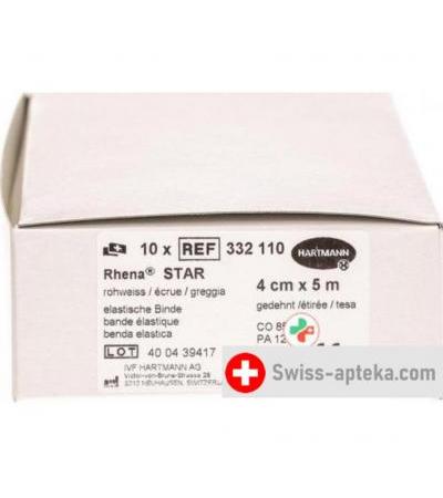 Rhena Star эластичный бинт Ecru 5мX4см 10 штук