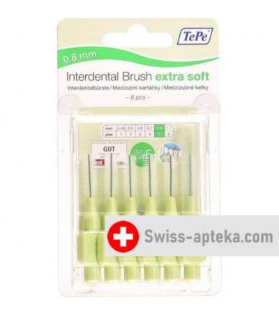 TePe Interdentalbursten X-soft 0.8мм 6 штук